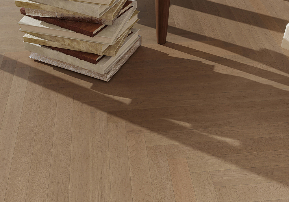 Прямые планки Stream-Valley Oak Engineered Wood Flooring-KZD1201