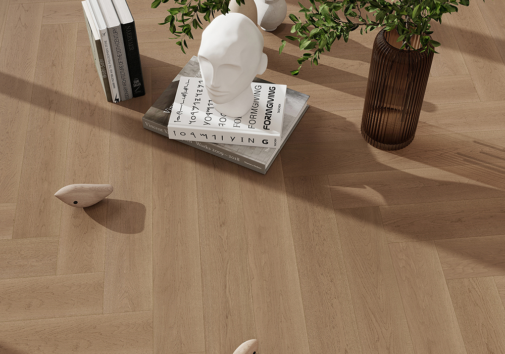 Прямые планки Stream-Valley Oak Engineered Wood Flooring-KZD1201