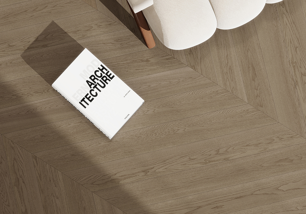 Дубовые прямые доски Cloud-Drift Engineered Wood Flooring-KZD1903